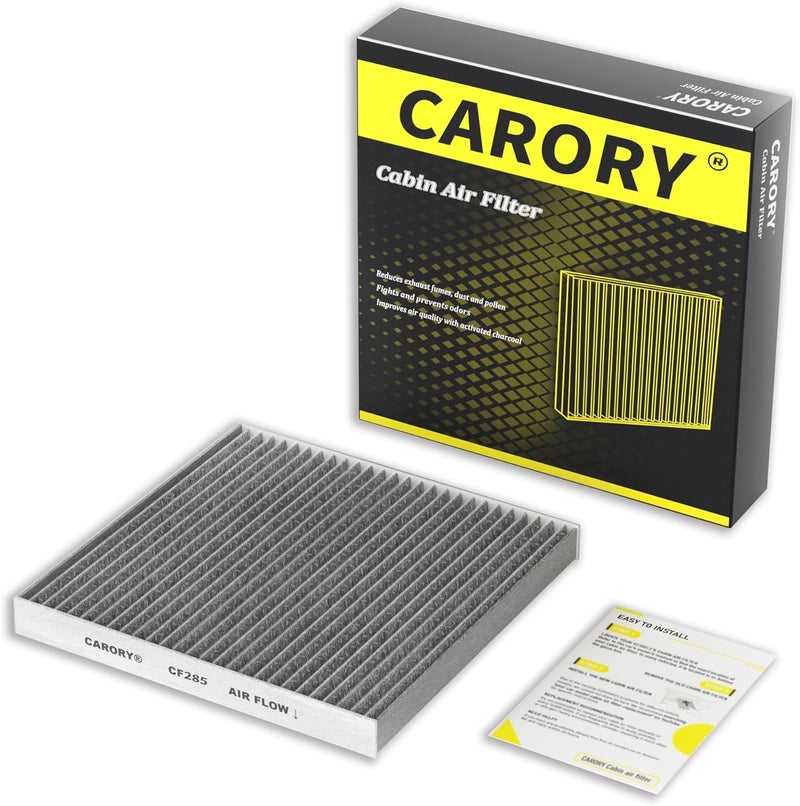 Carory Cabin Air Filter w/Activated Carbon for Toyota Camry, Corolla, RAV4, Highlander, Lexus RX350, NX300, GX460, Subaru Legacy, Outback, Jaguar F-Pace, Land Rover Discovery, Range Rover and More - Image 1